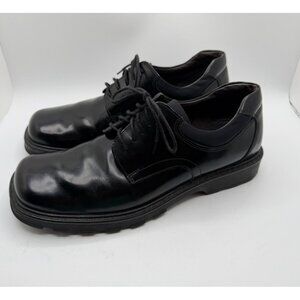 G.H. Bass Lace Up Oxfords Men's Size 8.5M Black Leather Dress Work Comfort Shoes